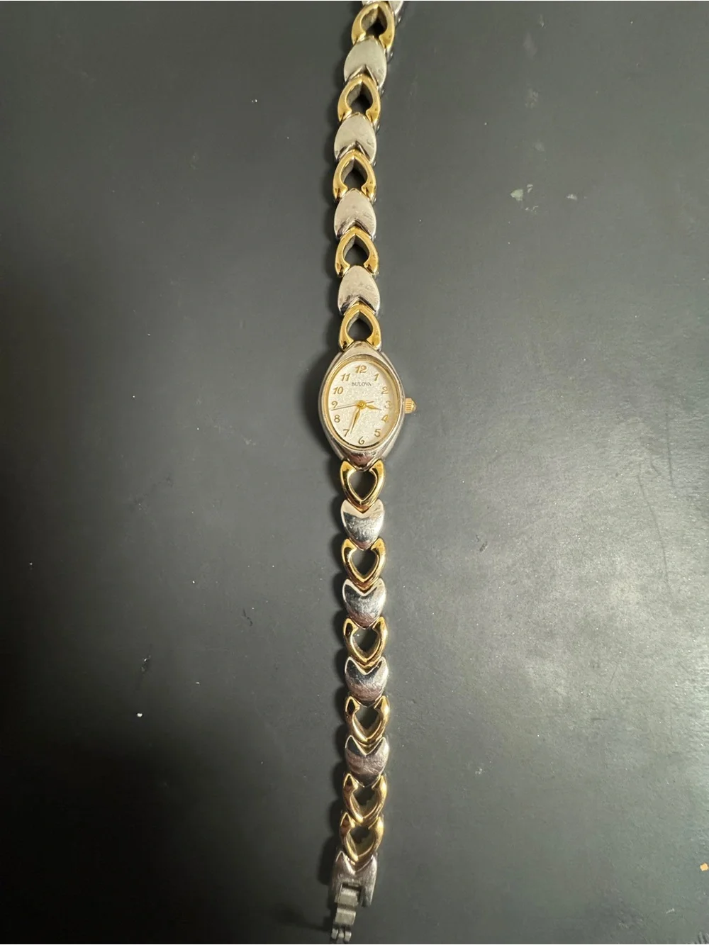 Bulova Women’s Two-Tone Oval Bracelet Watch - Gold & Silver